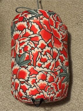 ethika Red and White Floral Puffer Cloak Bag
